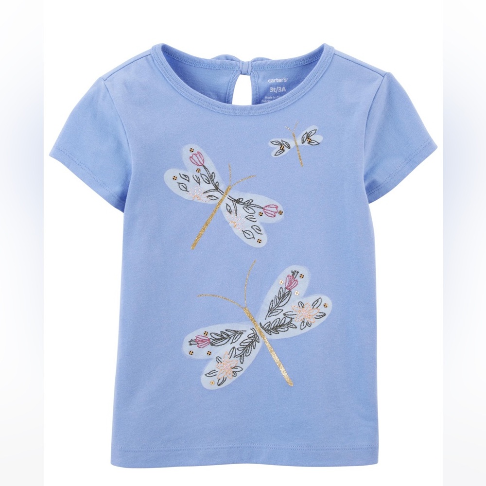 Girls Round Neck Short Sleeve T-Shirt